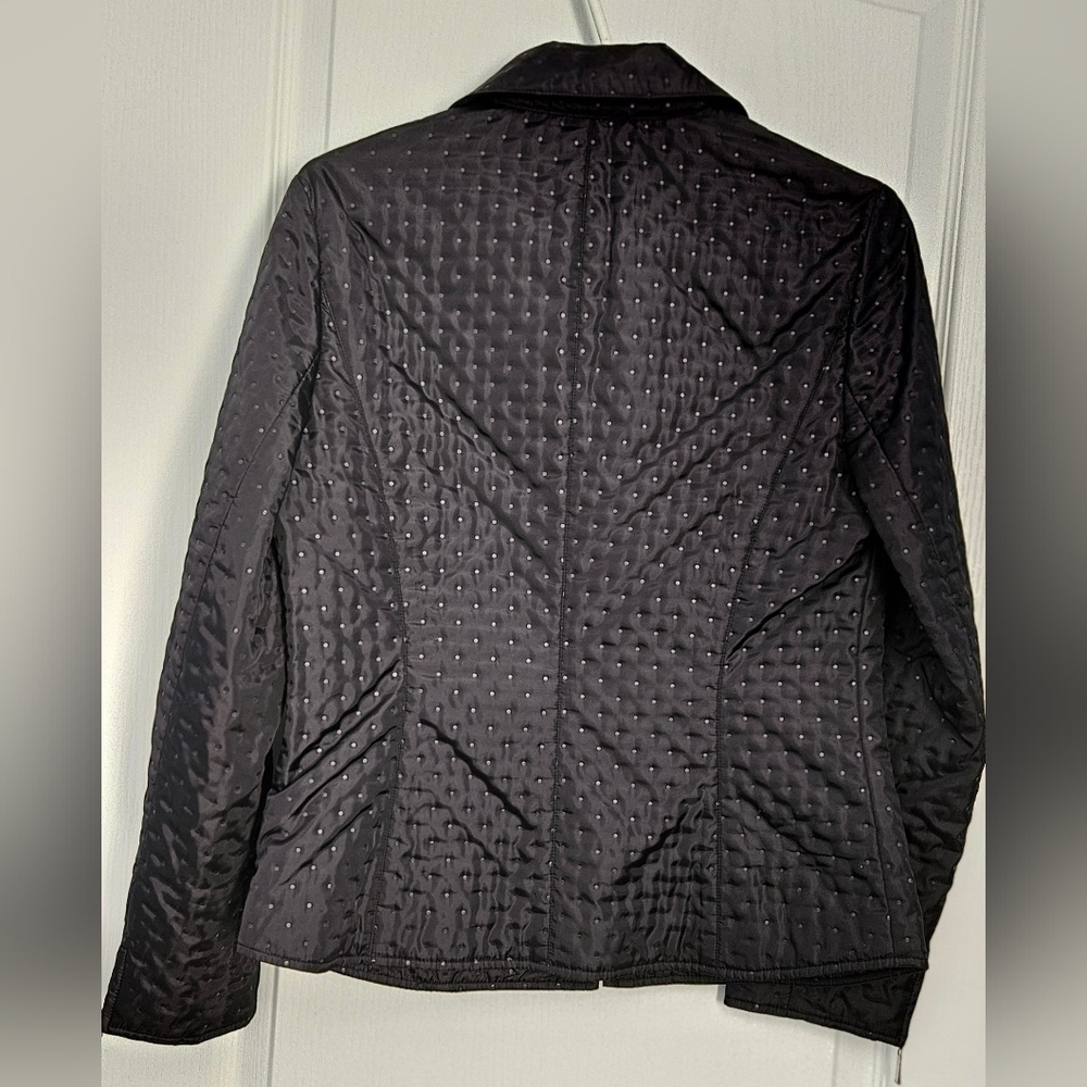 Talbots Black Quilted Jacket Size:4 - Picture 2 of 2
